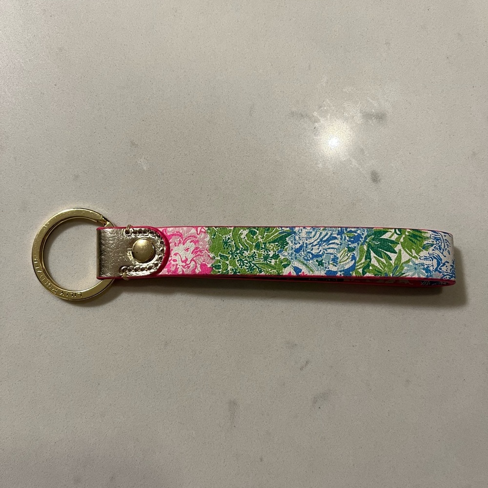 New without tags pink Lilly Pulitzer keyring